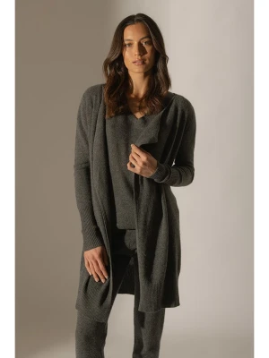 Perfect Cashmere Kaszmirowy kardigan "Abigail" w kolorze antracytowym rozmiar: S