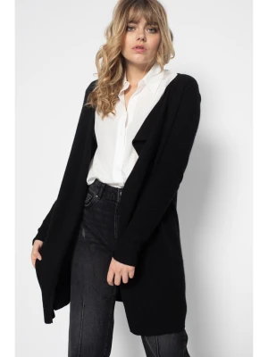 Perfect Cashmere Kaszmirowy kardigan "Abigail" w kolorze czarnym rozmiar: M