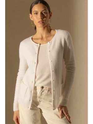 Perfect Cashmere Kaszmirowy kardigan "Amy" w kolorze beżowym rozmiar: L