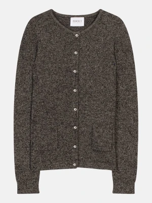 Zdjęcie produktu Perfect Cashmere Kaszmirowy kardigan "Amy" w kolorze szarym rozmiar: XL