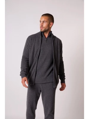 Perfect Cashmere Kaszmirowy kardigan "Cody" w kolorze antracytowym rozmiar: M