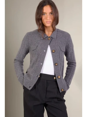 Perfect Cashmere Kaszmirowy kardigan "Friume" w kolorze antracytowym rozmiar: XXL