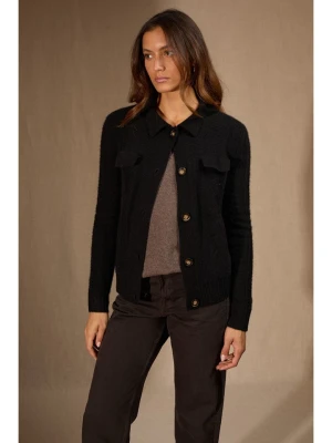 Perfect Cashmere Kaszmirowy kardigan "Friume" w kolorze czarnym rozmiar: L