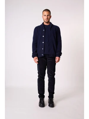 Perfect Cashmere Kaszmirowy kardigan "Gilmour" w kolorze granatowym rozmiar: S