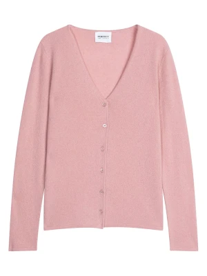 Perfect Cashmere Kaszmirowy kardigan "Paige" w kolorze jasnoróżowym rozmiar: M