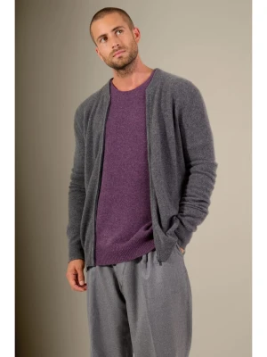 Perfect Cashmere Kaszmirowy kardigan "Polnoon" w kolorze antracytowym rozmiar: XL