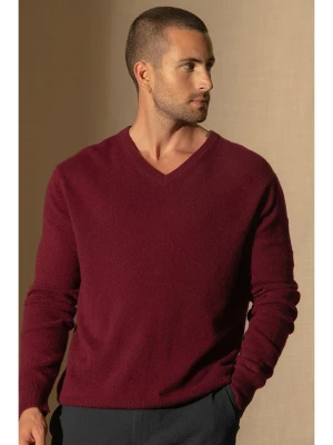 Perfect Cashmere Kaszmirowy sweter "Alexander" w kolorze bordowym rozmiar: XXL