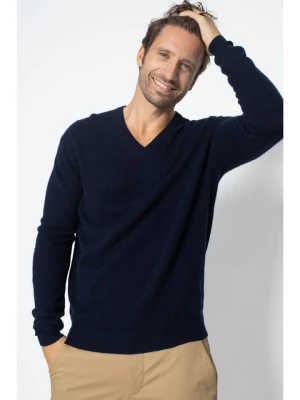Perfect Cashmere Kaszmirowy sweter "Alexander" w kolorze granatowym rozmiar: L
