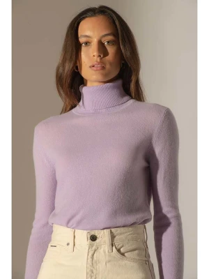 Perfect Cashmere Kaszmirowy golf "Ashley" w kolorze fioletowym rozmiar: L