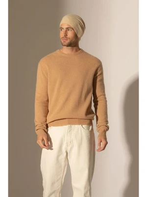 Perfect Cashmere Kaszmirowy sweter "Blake" w kolorze jasnobrązowym rozmiar: L