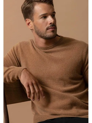 Perfect Cashmere Kaszmirowy sweter "Blake" w kolorze jasnobrązowym rozmiar: M