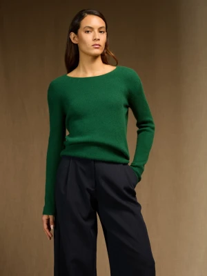 Perfect Cashmere Kaszmirowy sweter "Cobie" w kolorze zielonym rozmiar: L