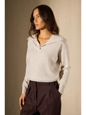 Perfect Cashmere Kaszmirowy sweter "Crimson" w kolorze kremowym rozmiar: S