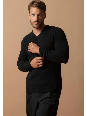 Perfect Cashmere Kaszmirowy sweter "Enzo" w kolorze czarnym rozmiar: M