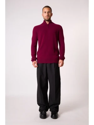 Perfect Cashmere Kaszmirowy sweter "Greg" w kolorze bordowym rozmiar: L
