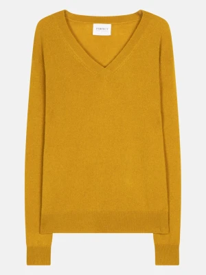Perfect Cashmere Kaszmirowy sweter "Kalie" w kolorze musztardowym rozmiar: L