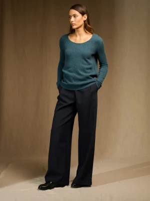 Perfect Cashmere Kaszmirowy sweter "Kelley" w kolorze turkusowym rozmiar: L