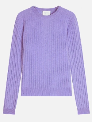 Perfect Cashmere Kaszmirowy sweter "Kylie" w kolorze fioletowym rozmiar: S
