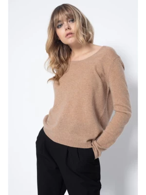 Perfect Cashmere Kaszmirowy sweter "Lindsay" w kolorze beżowym rozmiar: M