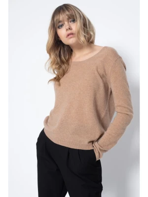 Perfect Cashmere Kaszmirowy sweter "Lindsay" w kolorze beżowym rozmiar: XL