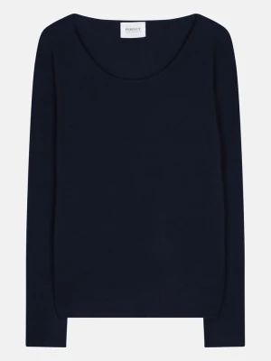 Perfect Cashmere Kaszmirowy sweter "Lindsay" w kolorze granatowym rozmiar: L