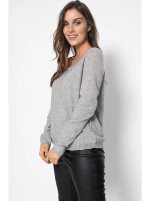 Perfect Cashmere Kaszmirowy sweter "Lindsay" w kolorze szarym rozmiar: L