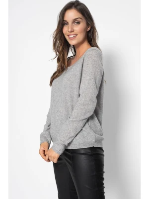 Perfect Cashmere Kaszmirowy sweter "Lindsay" w kolorze szarym rozmiar: XL
