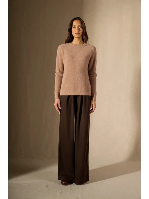 Perfect Cashmere Kaszmirowy sweter "Liora" w kolorze jasnobrązowym rozmiar: M