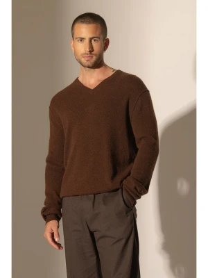 Perfect Cashmere Kaszmirowy sweter "Lorenzo" w kolorze brązowym rozmiar: M