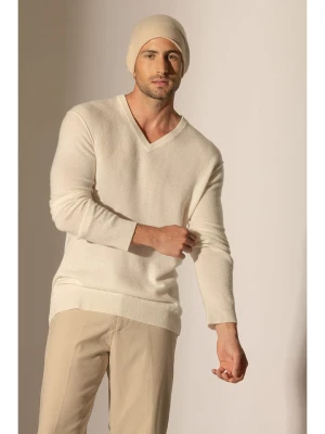 Perfect Cashmere Kaszmirowy sweter "Lorenzo" w kolorze kremowym rozmiar: L