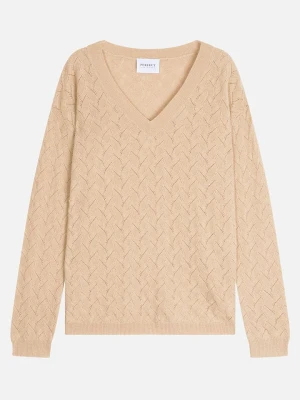 Perfect Cashmere Kaszmirowy sweter "Madison" w kolorze beżowym rozmiar: M