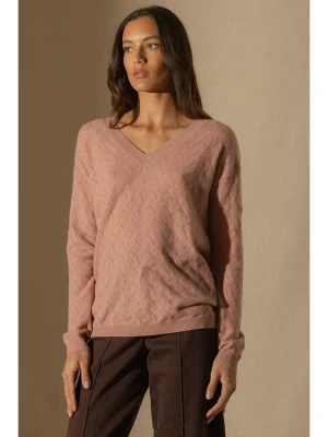 Perfect Cashmere Kaszmirowy sweter "Madison" w kolorze jasnoróżowym rozmiar: M