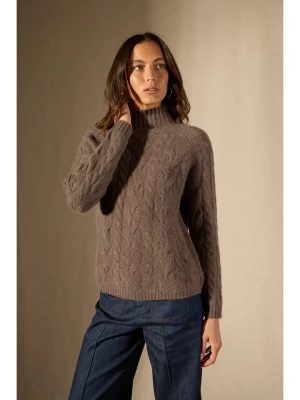 Perfect Cashmere Kaszmirowy sweter "Mairead" w kolorze brązowym rozmiar: S