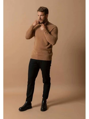 Perfect Cashmere Kaszmirowy sweter "Marius" w kolorze jasnobrązowym rozmiar: XXL