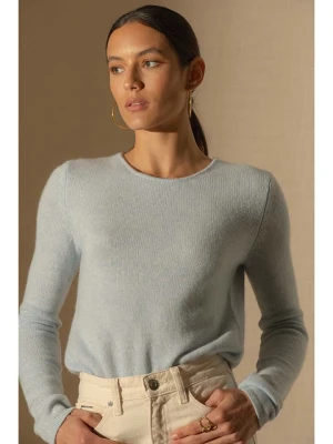 Zdjęcie produktu Perfect Cashmere Kaszmirowy sweter "Marya" w kolorze błękitnym rozmiar: S