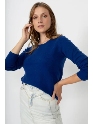 Perfect Cashmere Kaszmirowy sweter "Marya" w kolorze niebieskim rozmiar: M