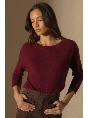 Perfect Cashmere Kaszmirowy sweter "Molly" w kolorze bordowym rozmiar: L