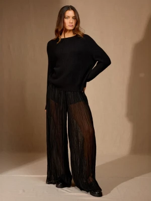 Perfect Cashmere Kaszmirowy sweter "Oceane" w kolorze czarnym rozmiar: XXL