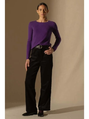 Perfect Cashmere Kaszmirowy sweter "Oprah" w kolorze fioletowym rozmiar: XL