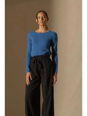 Perfect Cashmere Kaszmirowy sweter "Oprah" w kolorze niebieskim rozmiar: S