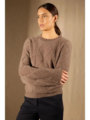 Perfect Cashmere Kaszmirowy sweter "Penden" w kolorze szarobrązowym rozmiar: XL