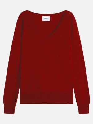 Perfect Cashmere Kaszmirowy sweter "Penelope" w kolorze ciemnoczerwonym rozmiar: XL