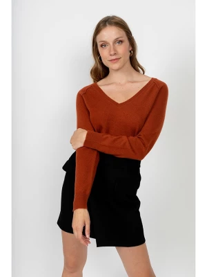 Perfect Cashmere Kaszmirowy sweter "Penelope" w kolorze rdzawoczerwonym rozmiar: S
