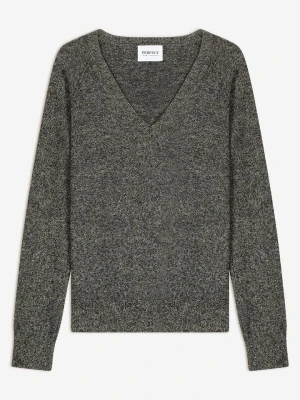 Perfect Cashmere Kaszmirowy sweter "Penelope" w kolorze szarym rozmiar: XXL