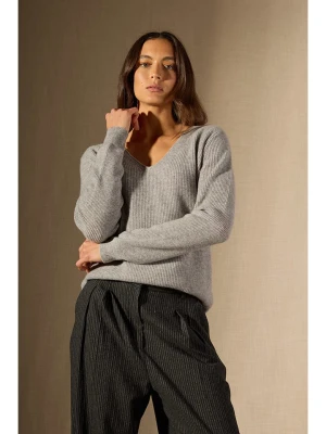 Perfect Cashmere Kaszmirowy sweter "Saphria" w kolorze szarym rozmiar: XXL