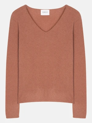 Perfect Cashmere Kaszmirowy sweter "Shannon" w kolorze ceglanym rozmiar: L