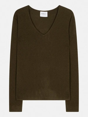 Perfect Cashmere Kaszmirowy sweter "Shannon" w kolorze ciemnobrązowym rozmiar: XL