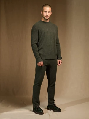 Perfect Cashmere Kaszmirowy sweter "Steven" w kolorze khaki rozmiar: M