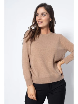 Zdjęcie produktu Perfect Cashmere Kaszmirowy sweter "Vanessa" w kolorze beżowym rozmiar: M