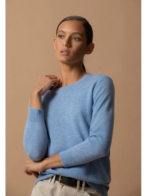 Perfect Cashmere Kaszmirowy sweter "Vanessa" w kolorze błękitnym rozmiar: M